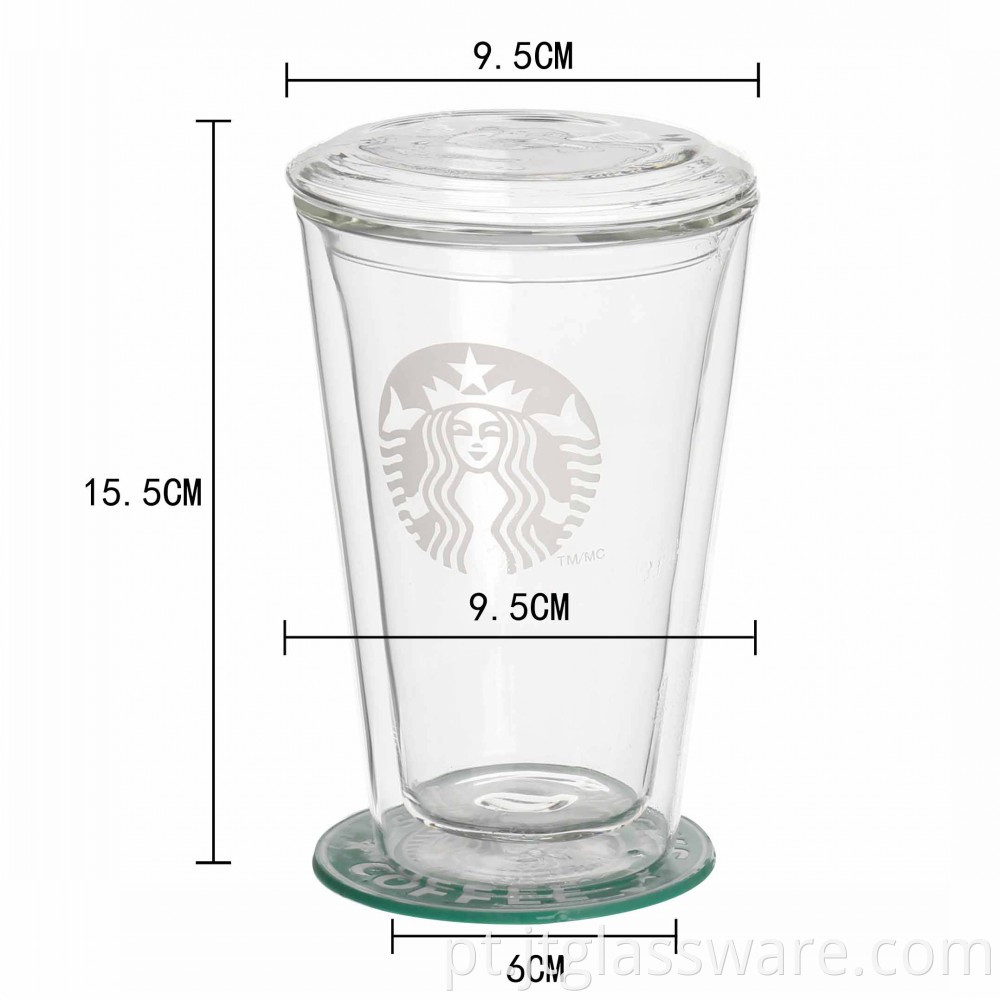 Starbucks Glass Cup With Lid